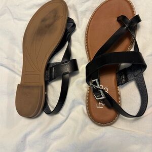 Black Franco Sarto sandles